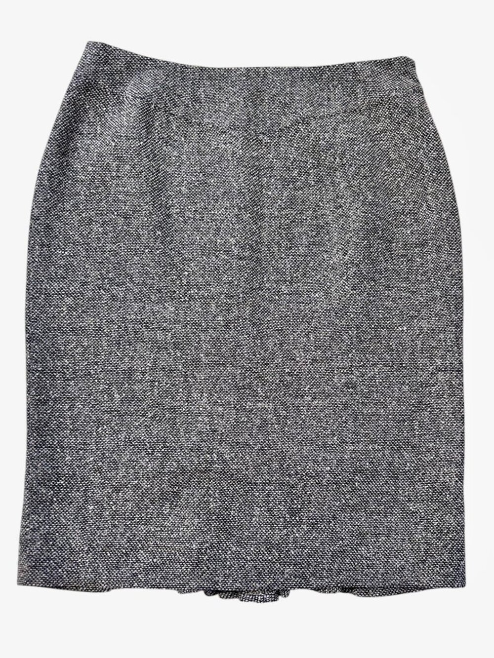 Carlisle Silk Wool Alpaca Tweed Pencil Skirt Sz 10 Lined Side Zip Dark Academia